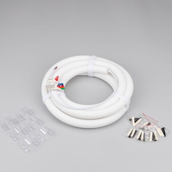 Arlight 037564 Лента герметичная SPI-MOONLIGHT-TOP-F180-D25mm 12V RGB-PX2 360deg (20 W/m, IP65, 3535, 3m, wire x1) (Arlight, Вывод прямой, 3 года) - ! УПАКОВКА СОСТОИТ ИЗ - 3 м/п, изображение 4