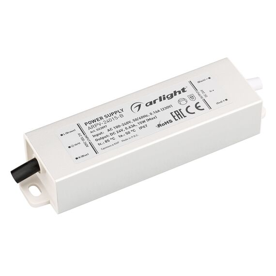 Arlight 022897 Блок питания ARPV-24015-B (24V, 0.6A, 15W) (Arlight, IP67 Металл, 3 года) - ! УПАКОВКА СОСТОИТ ИЗ - 1 шт