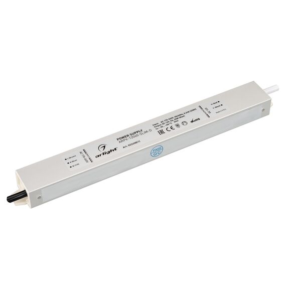 Arlight 022458(1) Блок питания ARPV-12060-SLIM-D (12V, 5A, 60W) (Arlight, IP67 Металл, 3 года) - ! УПАКОВКА СОСТОИТ ИЗ - 1 шт