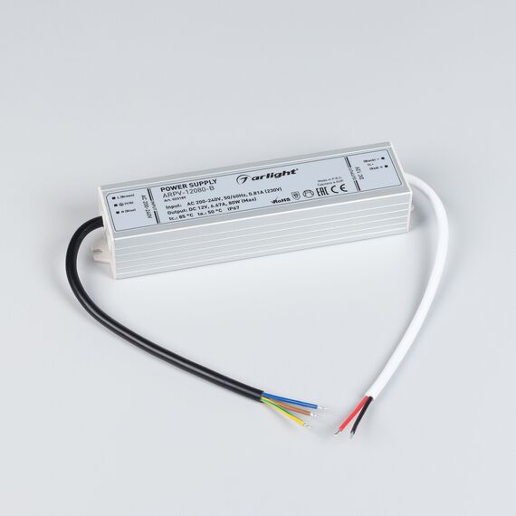 Arlight 023189 Блок питания ARPV-12080-B (12V, 6.7A, 80W) (Arlight, IP67 Металл, 3 года) - ! УПАКОВКА СОСТОИТ ИЗ - 1 шт, изображение 4