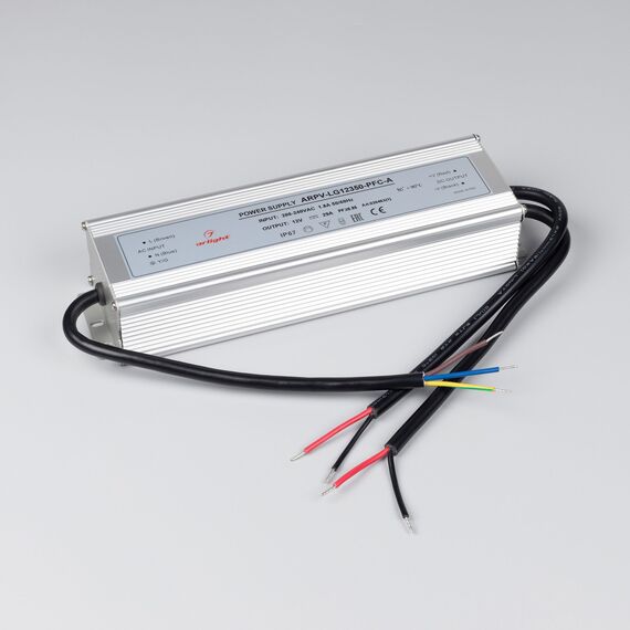 Arlight 026463(1) Блок питания ARPV-LG12350-PFC-A (12V, 29.0A, 350W) (Arlight, IP67 Металл, 5 лет) - ! УПАКОВКА СОСТОИТ ИЗ - 1 шт, изображение 4