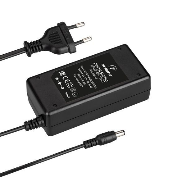 Arlight 033547 Блок питания ARDV-60-12BD (12V, 5A, 60W) (Arlight, Адаптер, 3 года) - ! УПАКОВКА СОСТОИТ ИЗ - 1 шт