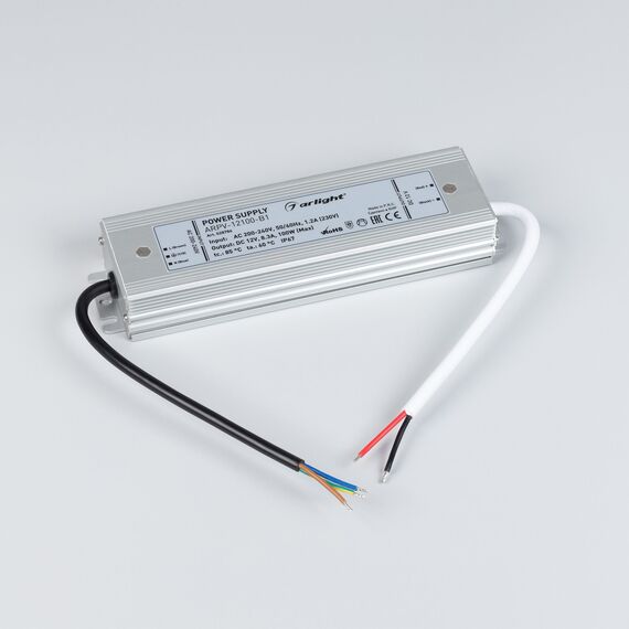 Arlight 028786 Блок питания ARPV-12100-B1 (12V, 8,3A, 100W) (Arlight, IP67 Металл, 3 года) - ! УПАКОВКА СОСТОИТ ИЗ - 1 шт, изображение 3