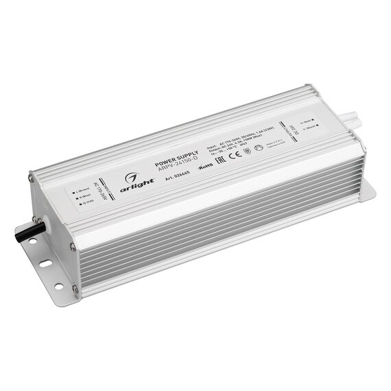 Arlight 026665 Блок питания ARPV-24150-D (24V, 6.3A, 150W) (Arlight, IP67 Металл, 3 года) - ! УПАКОВКА СОСТОИТ ИЗ - 1 шт
