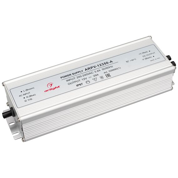 Arlight 026680(1) Блок питания ARPV-12350-A (12V, 29.0A, 350W) (Arlight, IP67 Металл, 3 года) - ! УПАКОВКА СОСТОИТ ИЗ - 1 шт, изображение 2