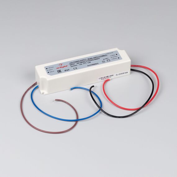 Arlight 018969(1) Блок питания ARPV-LV12060-A (12V, 5.0A, 60W) (Arlight, IP67 Пластик, 3 года) - ! УПАКОВКА СОСТОИТ ИЗ - 1 шт, изображение 4
