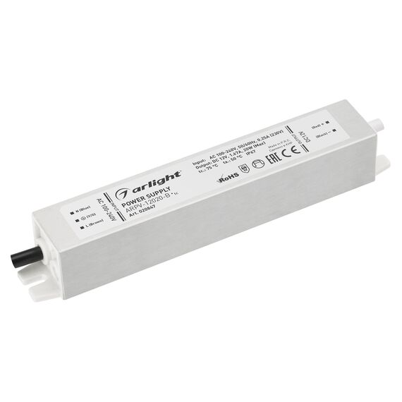 Arlight 020847 Блок питания ARPV-12020-B (12V, 1.7A, 20W) (Arlight, IP67 Металл, 3 года) - ! УПАКОВКА СОСТОИТ ИЗ - 1 шт, изображение 2