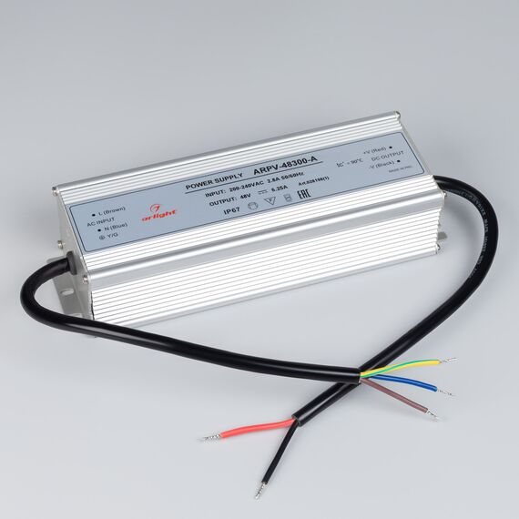 Arlight 028198(1) Блок питания ARPV-48300-A (48V, 6.25A, 300W) (Arlight, IP67 Металл, 3 года) - ! УПАКОВКА СОСТОИТ ИЗ - 1 шт, изображение 4