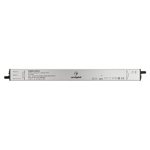 Arlight 034895 Блок питания ARPV-LG48160-LINEAR-PFC (48V, 3.34A, 160W) (Arlight, IP67 Металл, 5 лет) - ! УПАКОВКА СОСТОИТ ИЗ - 1 шт, изображение 3