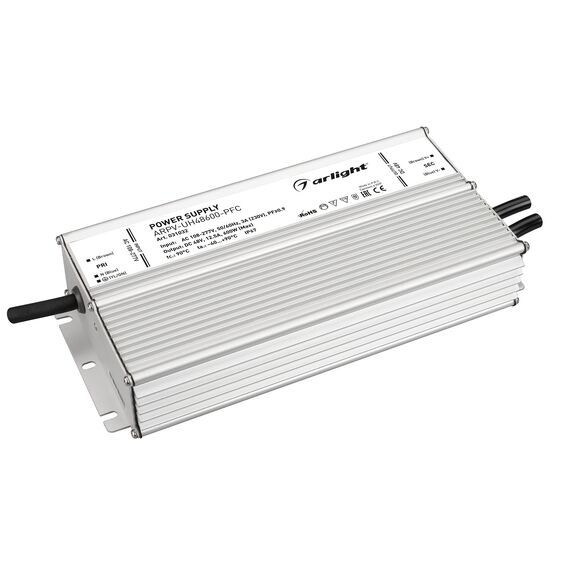 Arlight 031032 Блок питания ARPV-UH48600-PFC (48V, 12.5A, 600W) (Arlight, IP67 Металл, 7 лет) - ! УПАКОВКА СОСТОИТ ИЗ - 1 шт