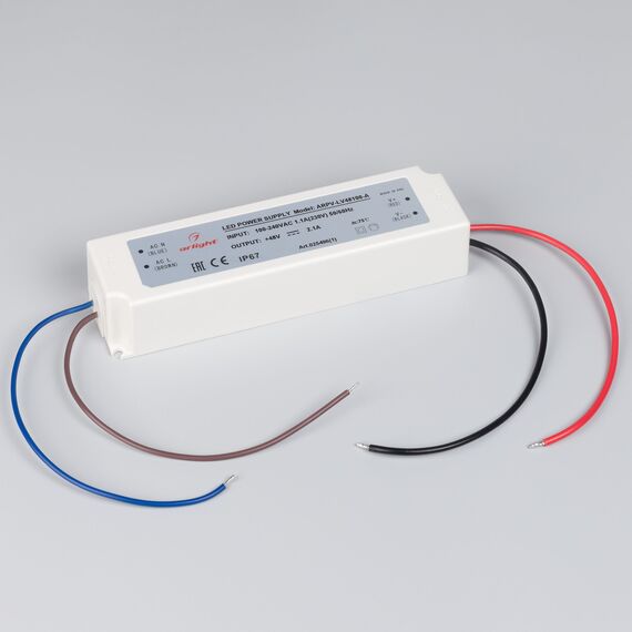Arlight 025496(1) Блок питания ARPV-LV48100-A (48V, 2.1A, 100W) (Arlight, IP67 Пластик, 3 года) - ! УПАКОВКА СОСТОИТ ИЗ - 1 шт, изображение 4