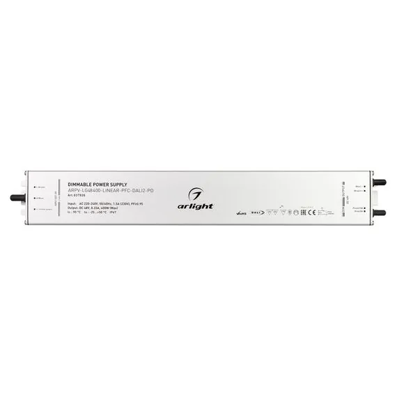 Arlight 037926 Блок питания ARPV-LG48400-LINEAR-PFC-DALI2-PD (48V, 8.3A, 400W) (Arlight, IP67 Металл, 5 лет) - ! УПАКОВКА СОСТОИТ ИЗ - 1 шт, изображение 4