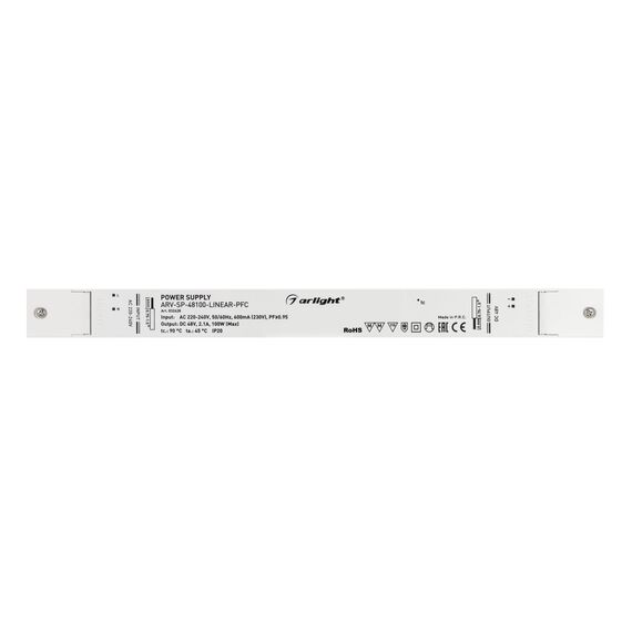 Arlight 032628 Блок питания ARV-SP-48100-LINEAR-PFC (48V, 2.1A, 100W) (Arlight, IP20 Пластик, 5 лет) - ! УПАКОВКА СОСТОИТ ИЗ - 1 шт, изображение 4