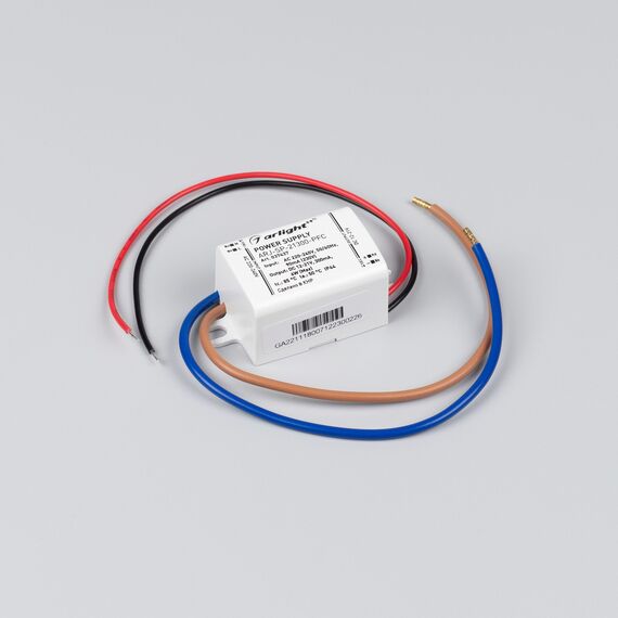 Arlight 037437 Блок питания ARJ-SP-21300-PFC (6W, 12-21V, 300mA) (Arlight, IP44 Пластик, 5 лет) - ! УПАКОВКА СОСТОИТ ИЗ - 1 шт, изображение 3