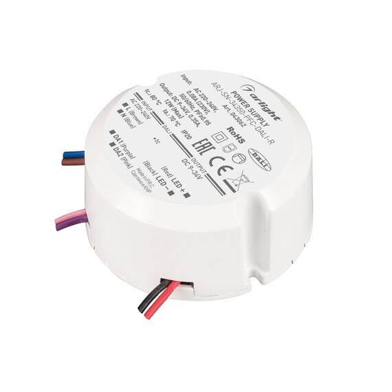 Arlight 043062 Блок питания ARJ-SN-34350-PFC-DALI-R (12W, 9-34V, 0.35A) (Arlight, IP20 Пластик, 3 года) - ! УПАКОВКА СОСТОИТ ИЗ - 1 шт, изображение 2