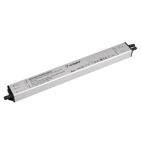 Arlight 033428 Блок питания ARPV-LG24060-LINEAR-PFC-DALI2-PD (24V, 2.5A, 60W) (Arlight, IP67 Металл, 5 лет) - ! УПАКОВКА СОСТОИТ ИЗ - 1 шт, изображение 2