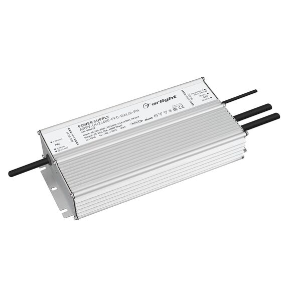 Arlight 048622 Блок питания ARPV-UH24600-PFC-DALI2-PH (24V, 25A, 600W) (Arlight, IP67 Металл, 7 лет) - ! УПАКОВКА СОСТОИТ ИЗ - 1 шт, изображение 2
