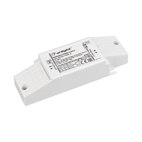 Arlight 028186 Блок питания ARJ-20-PFC-TRIAC-A (20W, 500-700mA) (Arlight, IP20 Пластик, 5 лет) - ! УПАКОВКА СОСТОИТ ИЗ - 1 шт