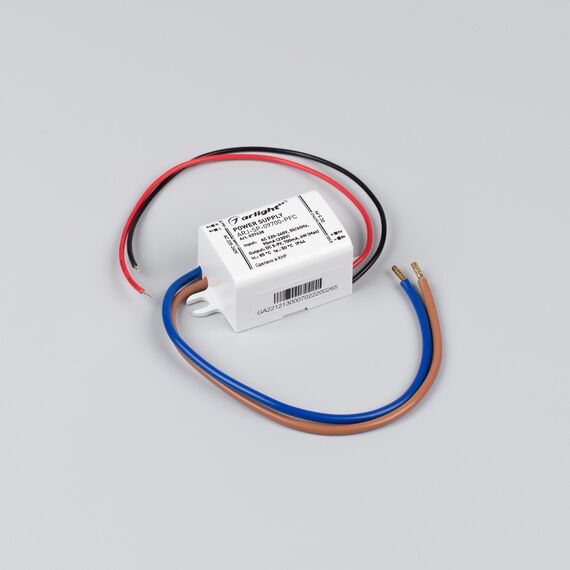 Arlight 037438 Блок питания ARJ-SP-09700-PFC (6W, 5-9V, 700mA) (Arlight, IP44 Пластик, 5 лет) - ! УПАКОВКА СОСТОИТ ИЗ - 1 шт, изображение 3