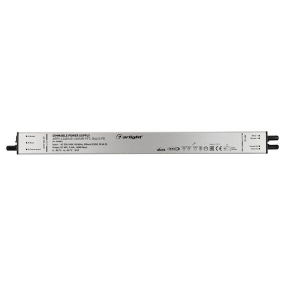 Arlight 034883 Блок питания ARPV-LG48160-LINEAR-PFC-DALI2-PD (48V, 3.34A, 160W) (Arlight, IP67 Металл, 5 лет) - ! УПАКОВКА СОСТОИТ ИЗ - 1 шт, изображение 4