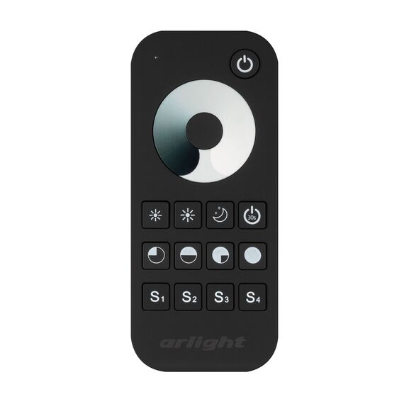 Arlight 031934 Пульт SMART-R24-DIM Black (1 зона, 2.4G) (Arlight, IP20 Пластик, 5 лет) - ! УПАКОВКА СОСТОИТ ИЗ - 1 шт, изображение 3