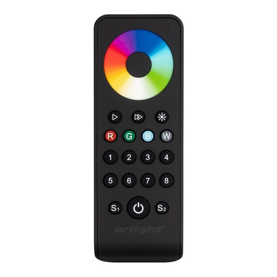 Arlight 031953 Пульт SMART-R43-RGBW Black (8 зон, 2.4G) (Arlight, IP20 Пластик, 5 лет) - ! УПАКОВКА СОСТОИТ ИЗ - 1 шт, изображение 3