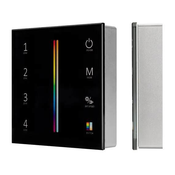 Arlight 028310 Панель Sens SMART-P55-MULTI Black (3V, 4 зоны, 2.4G) (Arlight, IP20 Пластик, 5 лет) - ! УПАКОВКА СОСТОИТ ИЗ - 1 шт