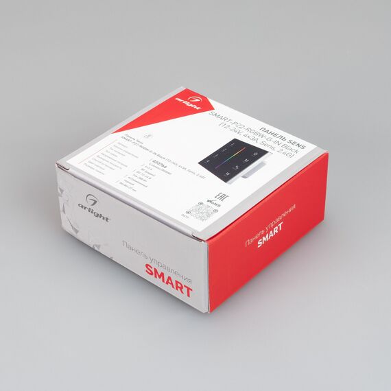 Arlight 033766 Панель SMART-P22-RGBW-G-IN Black (12-24V, 4x3A, Sens, 2.4G) (Arlight, IP20 Пластик, 5 лет) - ! УПАКОВКА СОСТОИТ ИЗ - 1 шт, изображение 8