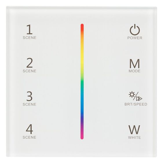 Arlight 025168 Панель Sens SMART-P22-RGBW White (12-24V, 4x3A, 2.4G) (Arlight, IP20 Пластик, 5 лет) - ! УПАКОВКА СОСТОИТ ИЗ - 1 шт, изображение 4