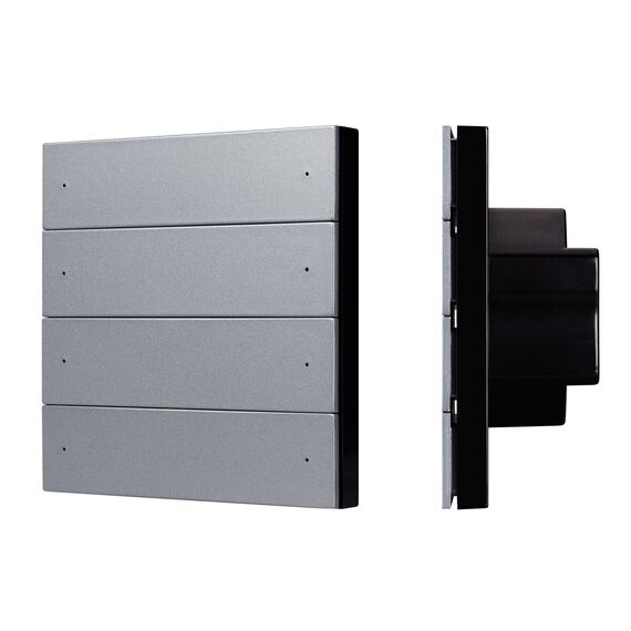 Arlight 039315 INTELLIGENT ARLIGHT Кнопочная панель SMART-DMX512-801-22-8G-8SC-DIM-IN Grey (230V, 2,4G) (IARL, IP20 Пластик, 5 лет) 039315