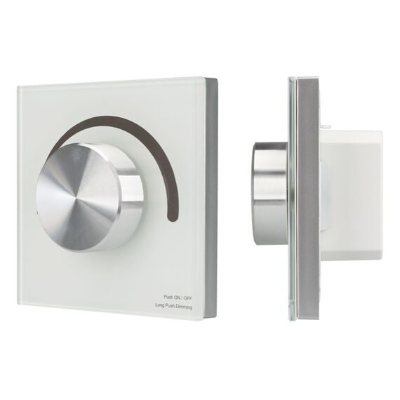 Arlight 028432 Панель SMART-P98-DIM-G-IN White (230V, 1.5A, 0/1-10V, Rotary, 2.4G) (Arlight, Стекло) - ! УПАКОВКА СОСТОИТ ИЗ - 1 шт, изображение 2