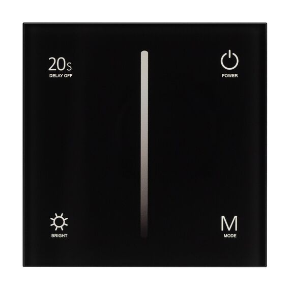 Arlight 028110 Панель SMART-P36-DIM-IN Black (230V, 1.2A, TRIAC, Sens, 2.4G) (Arlight, IP20 Пластик, 5 лет) - ! УПАКОВКА СОСТОИТ ИЗ - 1 шт, изображение 4