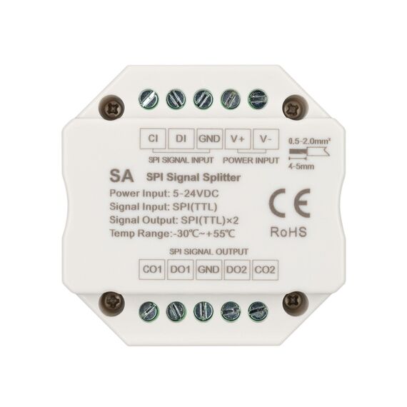 Arlight 028419 Усилитель SMART-SPI (12-24V, 2 output) (Arlight, IP20 Пластик, 5 лет) 028419, изображение 4