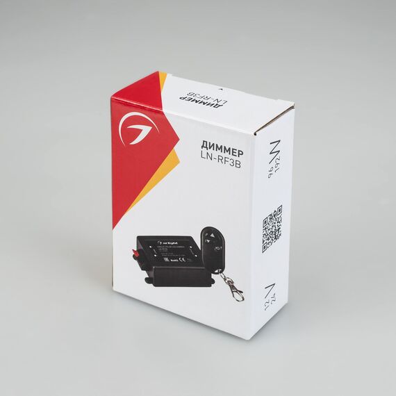 Arlight 012985 Диммер LN-RF3B (12/24V, 96/192W, ПДУ-брелок 3кн) (Arlight, IP20 Пластик, 1 год) - ! УПАКОВКА СОСТОИТ ИЗ - 1 шт, изображение 4