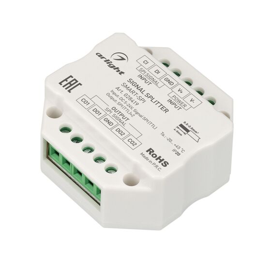 Arlight 028419 Усилитель SMART-SPI (12-24V, 2 output) (Arlight, IP20 Пластик, 5 лет) 028419