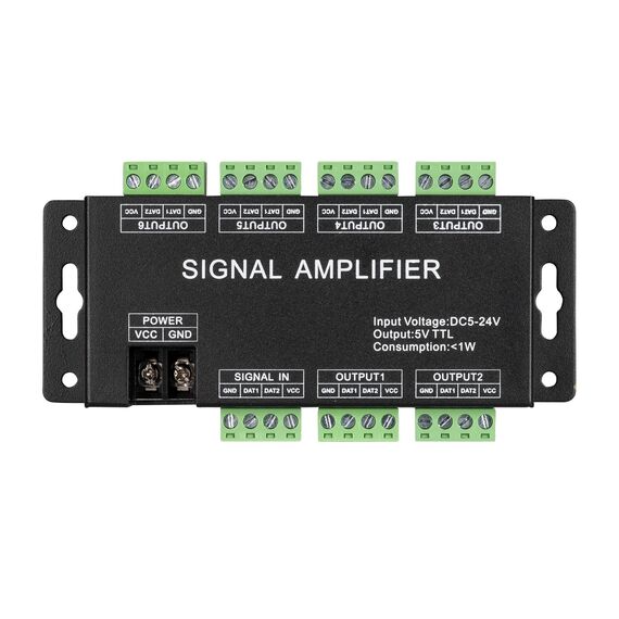 Arlight 033094 Усилитель сигнала LN-SPI-6CH (5-24V) (Arlight, IP20 Металл, 1 год) - ! УПАКОВКА СОСТОИТ ИЗ - 1 шт, изображение 4