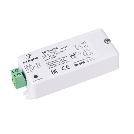 Arlight 019466 Диммер SR-1009CS (12-36V, 96-288W) (Arlight, IP20 Пластик, 3 года) - ! УПАКОВКА СОСТОИТ ИЗ - 1 шт