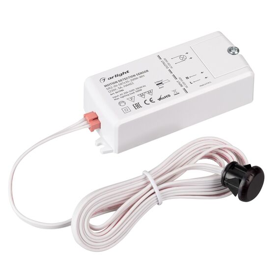 Arlight 041986 ИК-датчик SR2-IN-S87x35-200W-WH (230V, 5A, HAND) (Arlight, IP20 Пластик, 5 лет) - ! УПАКОВКА СОСТОИТ ИЗ - 1 шт