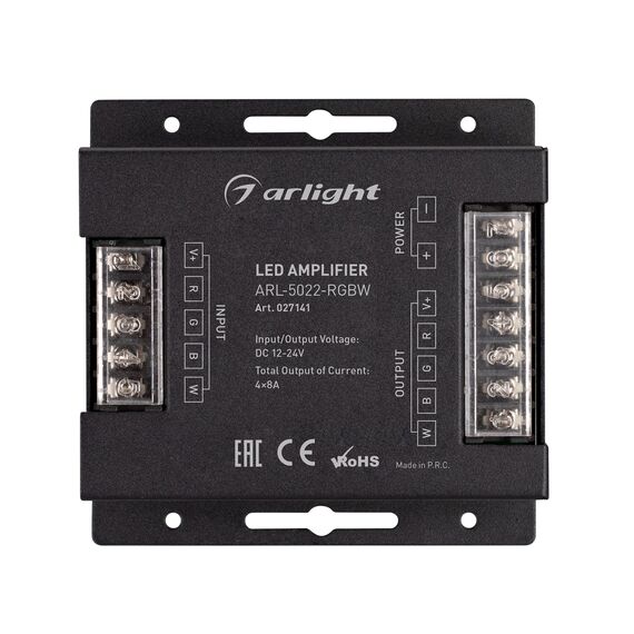 Arlight 027141 Усилитель ARL-5022-RGBW (12-24V, 4x8A, 384-768W) (Arlight, IP20 Металл, 3 года) - ! УПАКОВКА СОСТОИТ ИЗ - 1 шт, изображение 3