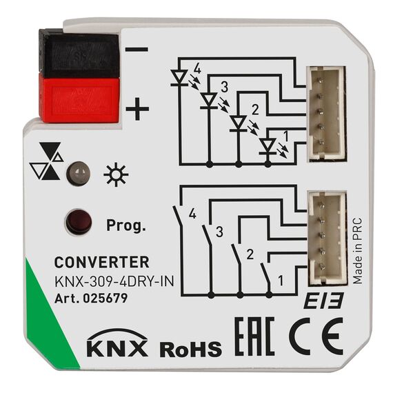 Arlight 025679 INTELLIGENT ARLIGHT Конвертер KNX-309-4DRY-IN (BUS) (IARL, IP20 Пластик, 2 года) - ! УПАКОВКА СОСТОИТ ИЗ - 1 шт, изображение 4