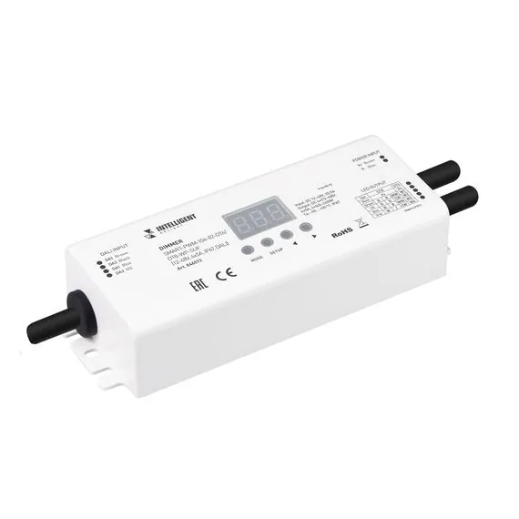 Arlight 046513 INTELLIGENT ARLIGHT Диммер SMART-PWM-104-82-DT6/DT8-WP-SUF (12-48V, 4x5A, IP67, DALI) (IARL, IP20 Пластик, 5 лет) - ! УПАКОВКА СОСТОИТ ИЗ - 1 шт
