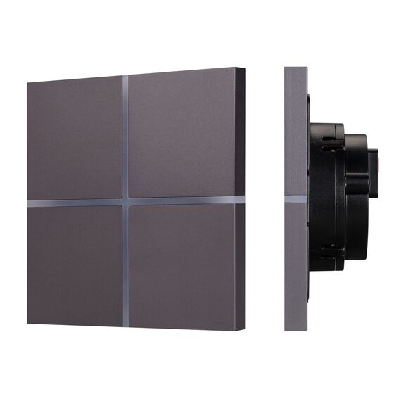 Arlight 038309 INTELLIGENT ARLIGHT Сенсорная панель KNX-304-13-IN Grey (BUS, Frameless) (IARL, IP20 Металл, 2 года) - ! УПАКОВКА СОСТОИТ ИЗ - 1 шт