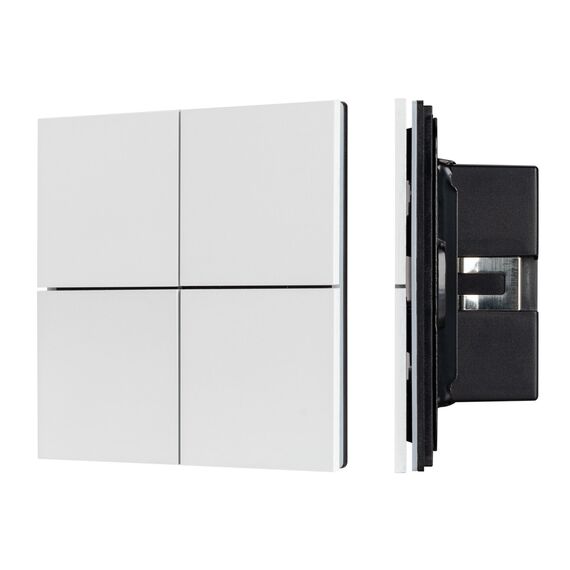 Arlight 038365 INTELLIGENT ARLIGHT Кнопочная панель KNX-304-23-IN White (BUS, Frameless) (IARL, IP20 Металл, 2 года) - ! УПАКОВКА СОСТОИТ ИЗ - 1 шт, изображение 2