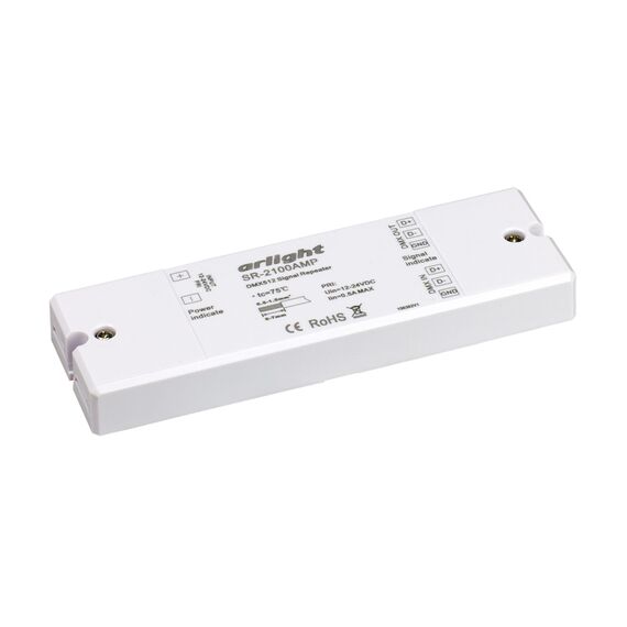 Arlight 019460 Усилитель DMX-сигнала SR-2100AMP (12-24V, 1CH) (Arlight, IP20 Пластик, 3 года) - ! УПАКОВКА СОСТОИТ ИЗ - 1 шт