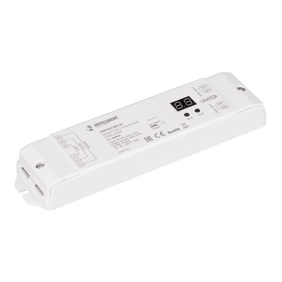 Arlight 038539 INTELLIGENT ARLIGHT Релейный модуль SMART-DALI-702-62-SUF (230V, 2x5A) (IARL, IP20 Пластик, 5 лет) - ! УПАКОВКА СОСТОИТ ИЗ - 1 шт, изображение 2