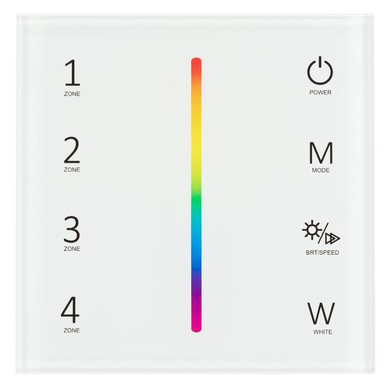 Arlight 028140 Панель Sens SMART-P45-RGBW White (230V, 4 зоны, 2.4G) (Arlight, IP20 Пластик, 5 лет) - ! УПАКОВКА СОСТОИТ ИЗ - 1 шт, изображение 3
