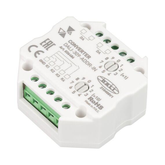 Arlight 026486 INTELLIGENT ARLIGHT Конвертер DALI-309-ADDR-IN (DALI bus) (IARL, -) - ! УПАКОВКА СОСТОИТ ИЗ - 1 шт, изображение 2