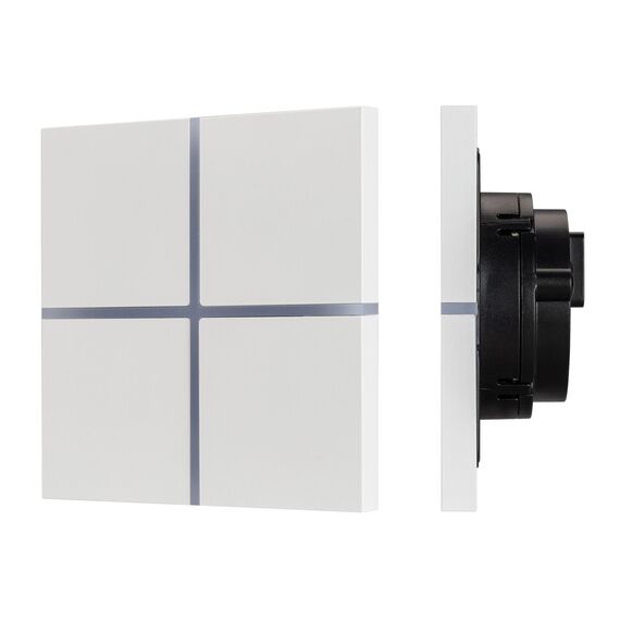Arlight 038310 INTELLIGENT ARLIGHT Сенсорная панель KNX-304-13-IN White (BUS, Frameless) (IARL, IP20 Металл, 2 года) - ! УПАКОВКА СОСТОИТ ИЗ - 1 шт, изображение 2