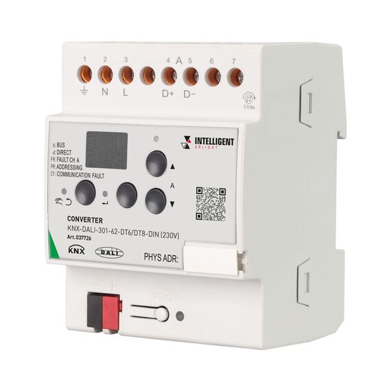 Arlight 037726 INTELLIGENT ARLIGHT Конвертер KNX-DALI-301-62-DT6/DT8-DIN (230V) (IARL, IP20 Пластик, 3 года) - ! УПАКОВКА СОСТОИТ ИЗ - 1 шт
