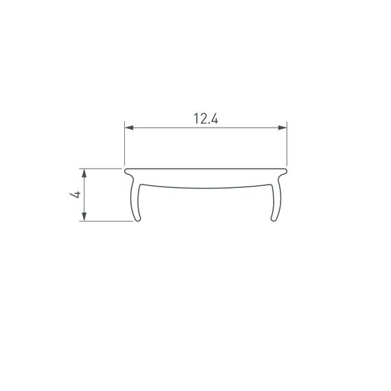 Arlight 026854 Экран MAT-L-BLACK черный для PDS, MIC (Arlight, Пластик) - ! УПАКОВКА СОСТОИТ ИЗ - 2 м/п, изображение 4